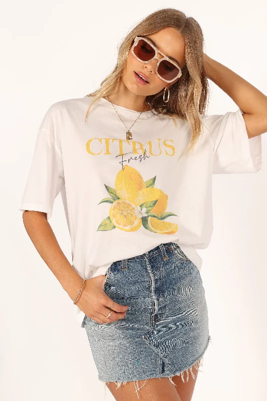 Citrus Tee - White