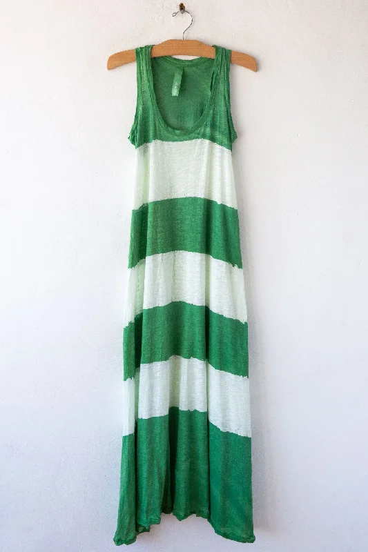 Long Trapeze Stripe Dress