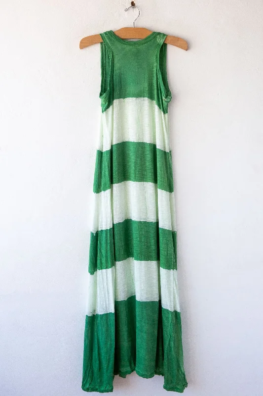 Long Trapeze Stripe Dress