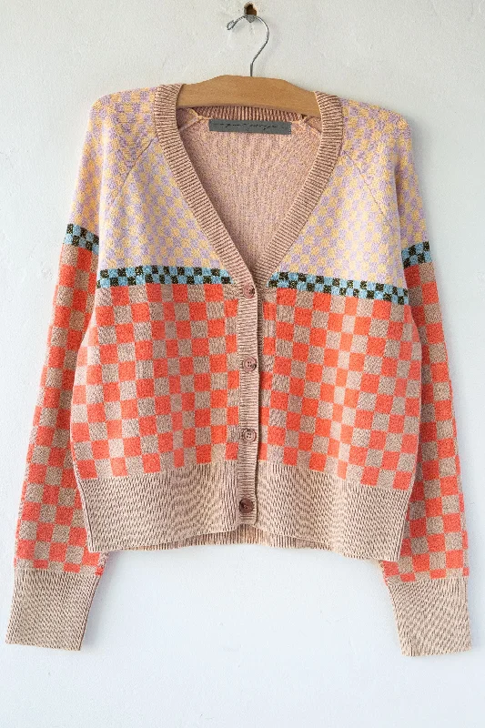 Mawali Check Cardigan