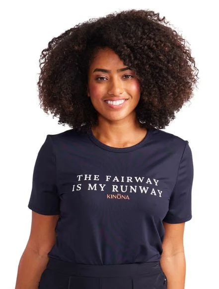 The Fairway is My Runway Tee - Black