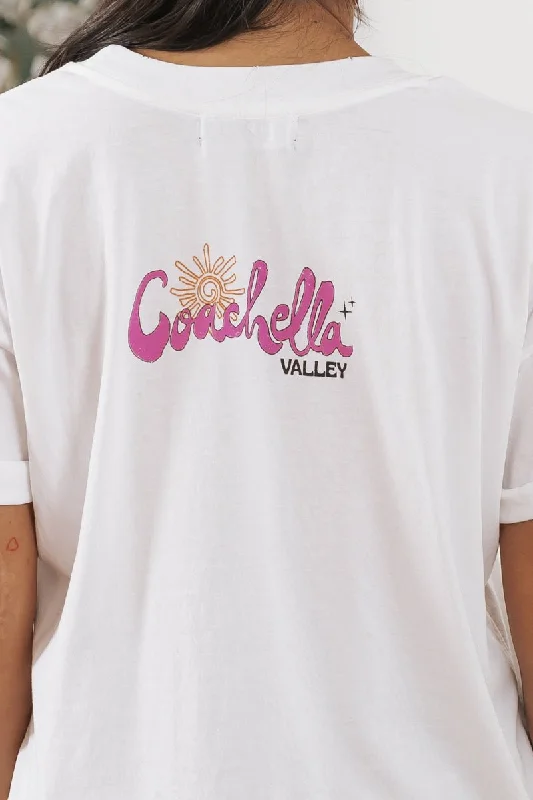 Vintage White Coachella Valley T-Shirt - FINAL SALE