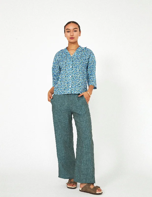 Wide Leg Linen Pant