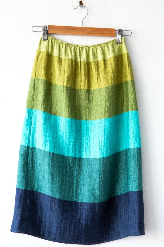 Wide Stripe Slip Skirt