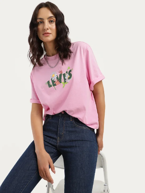 Women's Brand Logo Oversized T-Shirt