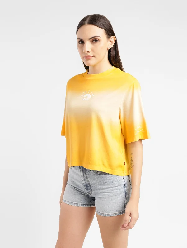 Women's Ombre Loose Fit T-Shirt