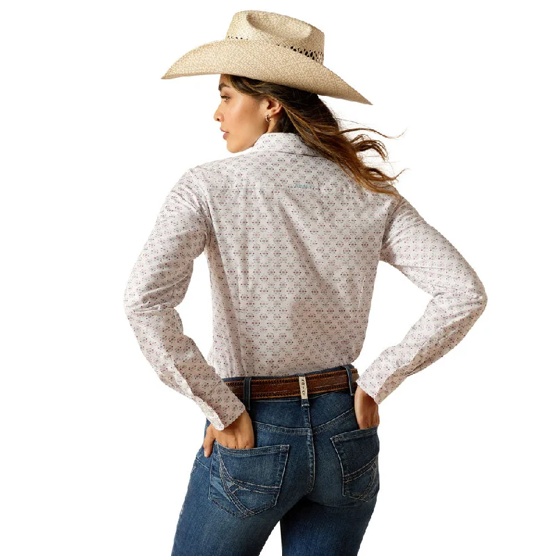 10051330 Ariat Women's Long Sleeve Kirby Stretch Shirt - Izel Print