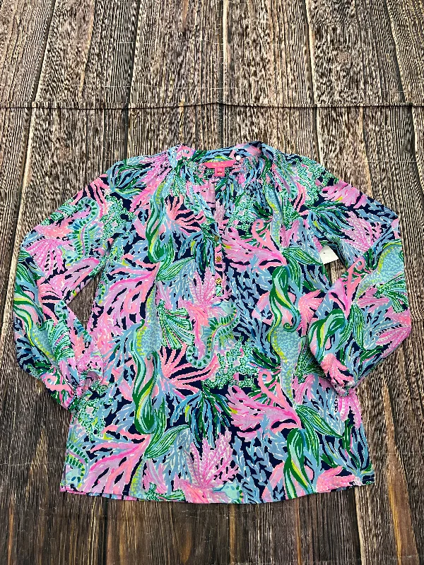 Blouse 3/4 Sleeve By Lilly Pulitzer  Size: Xxs