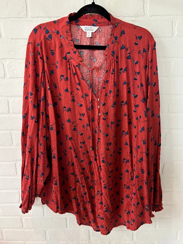 Blouse Long Sleeve By Market & Spruce  Size: 3x