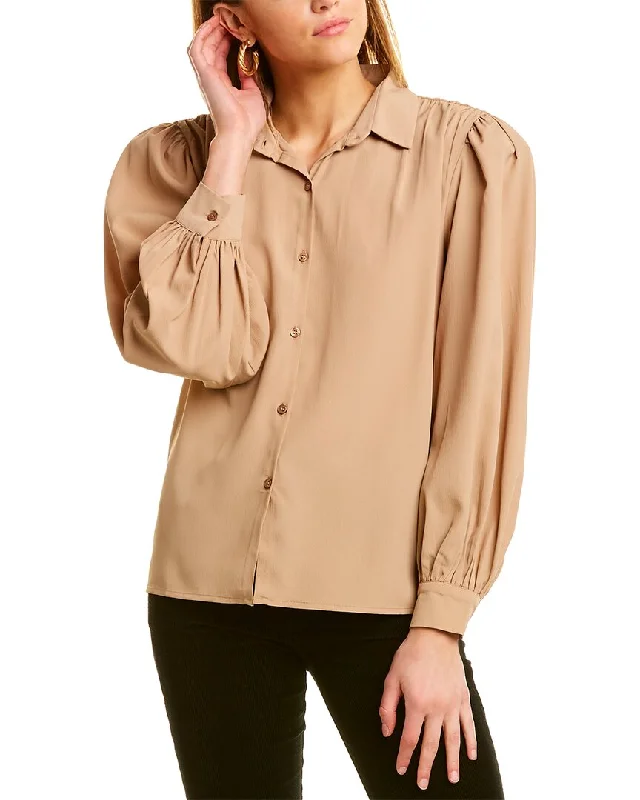 Garrie B Crepe Blouse