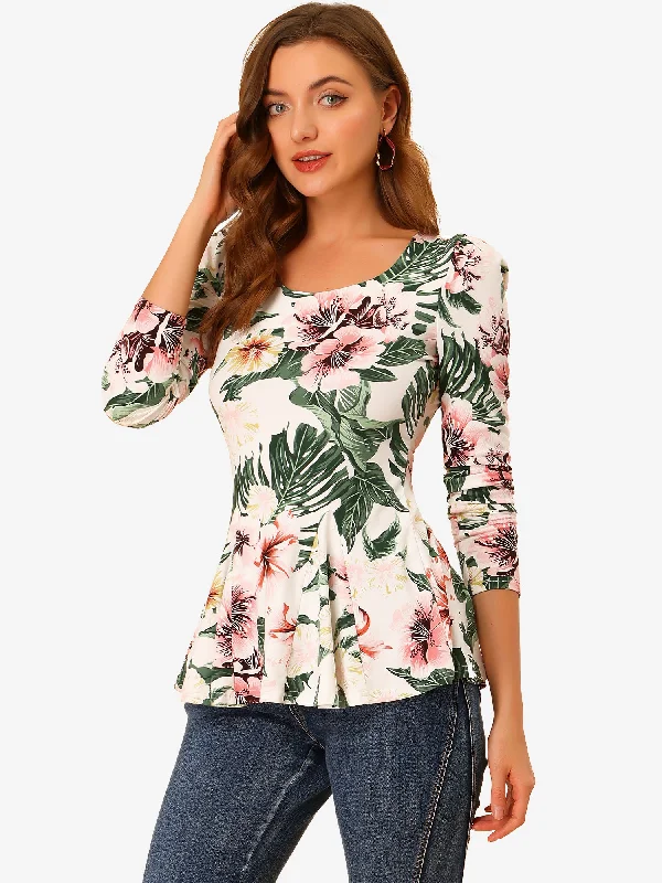 White-Floral / XS