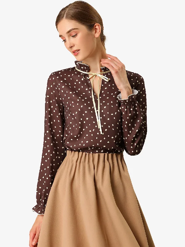 Maroon Red-Polka Dots / L