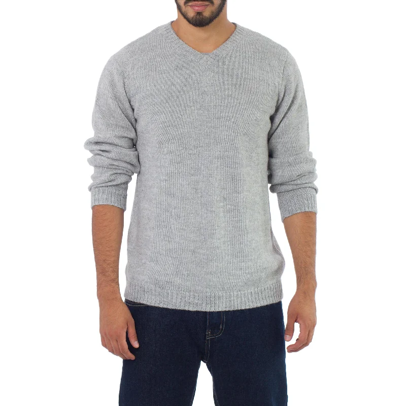 Favorite Memories Men's Gray Sweater