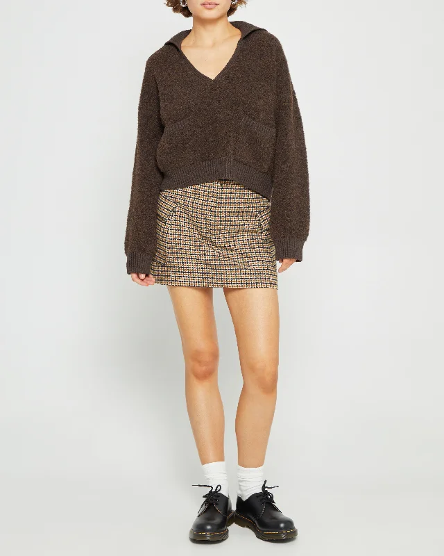 Hartley Collared Boucle Sweater