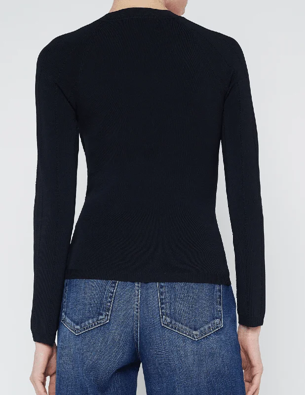 L'Agence Gretchen Long Sleeve Button Pullover