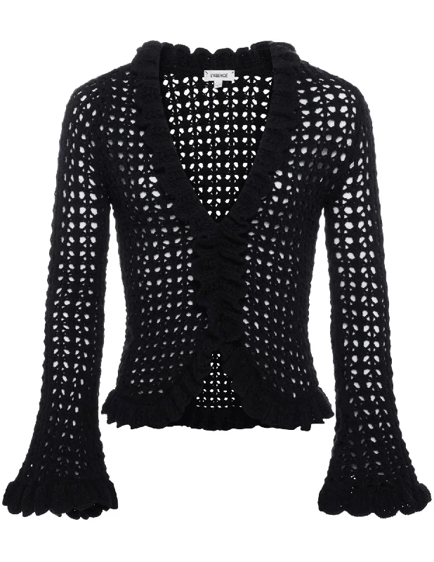 L'Agence Solaris Crochet Cardigan