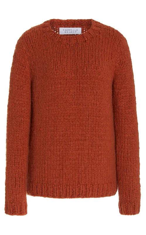 Lawrence Knit Sweater in Copper Welfat Cashmere