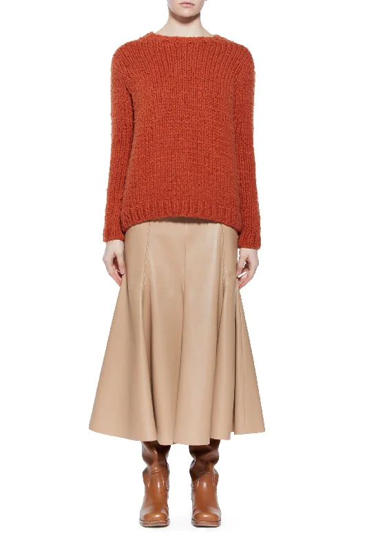 Lawrence Knit Sweater in Copper Welfat Cashmere