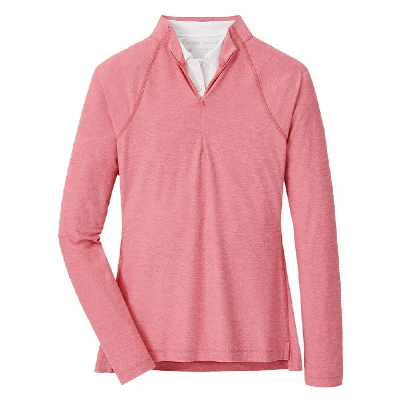 Peter Millar Women's Mélange Raglan Sleeve Perth Layer Pullover Sweatshirt - Primrose