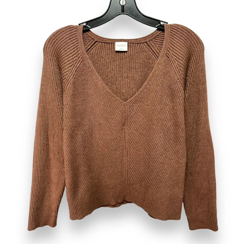 Sweater By Abercrombie And Fitch In Brown, Size: M