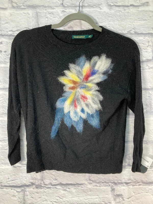 Sweater By Anthropologie In Black & Blue, Size: Xs