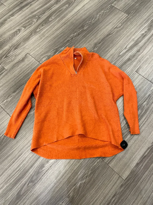 Sweater By Clothes Mentor In Orange, Size: M