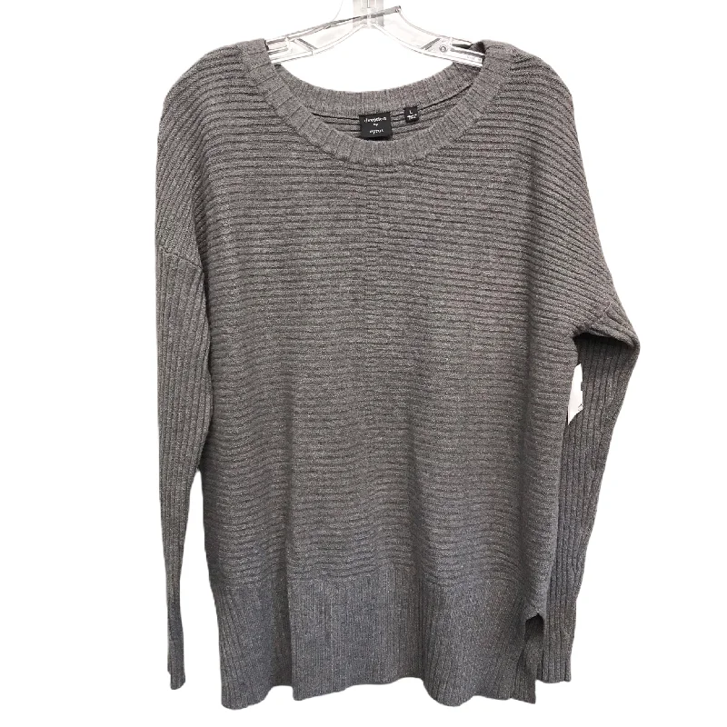 Sweater By Cyrus Knits In Grey, Size: L