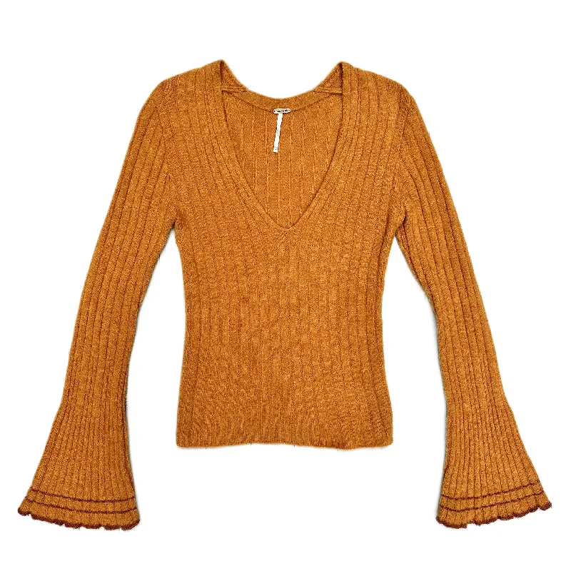 Sweater By Free People In Mustard, Size: Xs