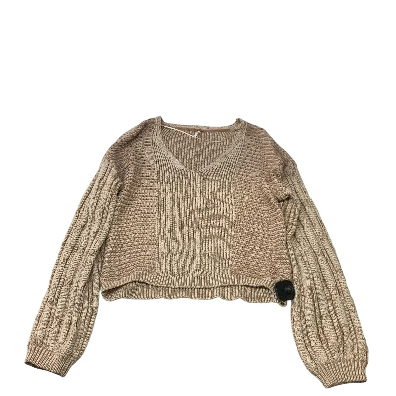 Sweater By Free People In Tan, Size: M