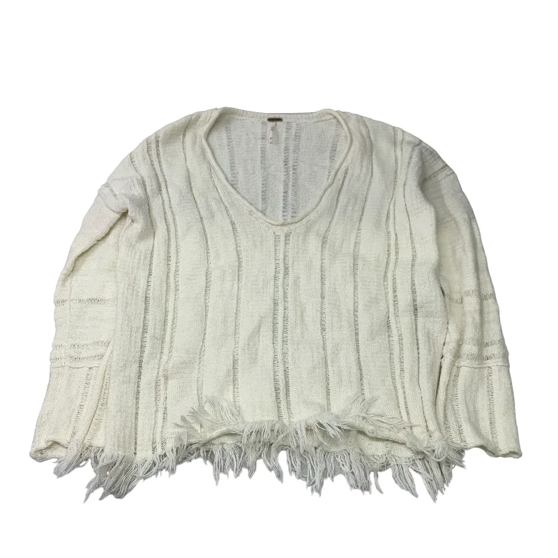 Sweater By Free People In White, Size: Xs