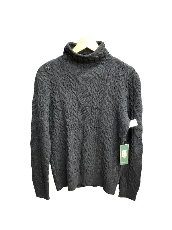 Sweater By Lauren By Ralph Lauren In Black, Size: L