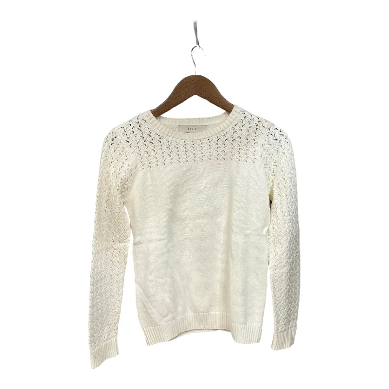 Sweater By Loft In Ivory, Size: Xs