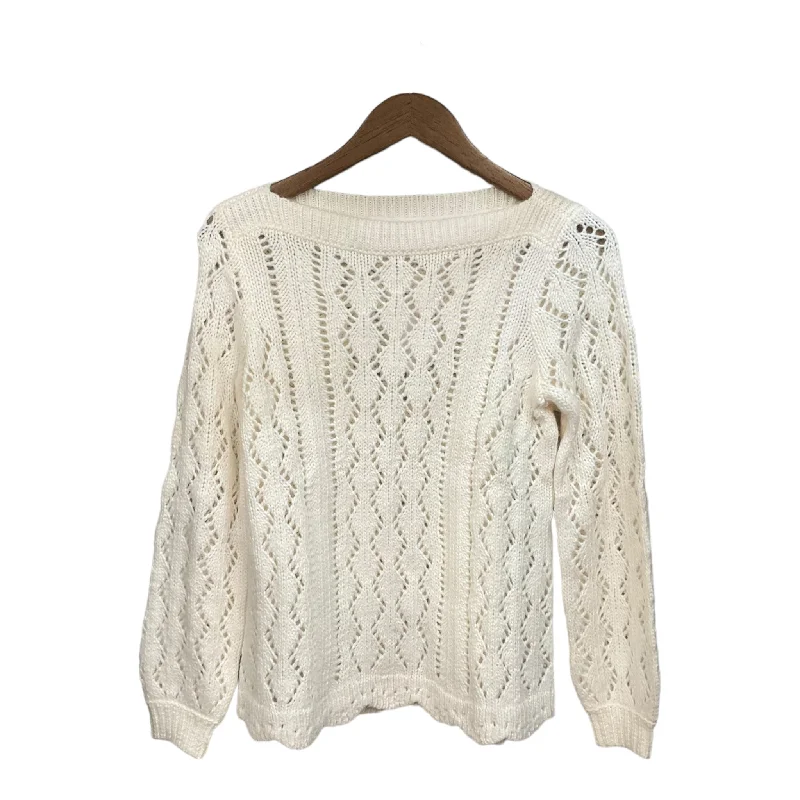 Sweater By Loft In Ivory, Size: Xs