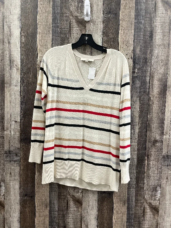 Sweater By Loft In Striped Pattern, Size: S