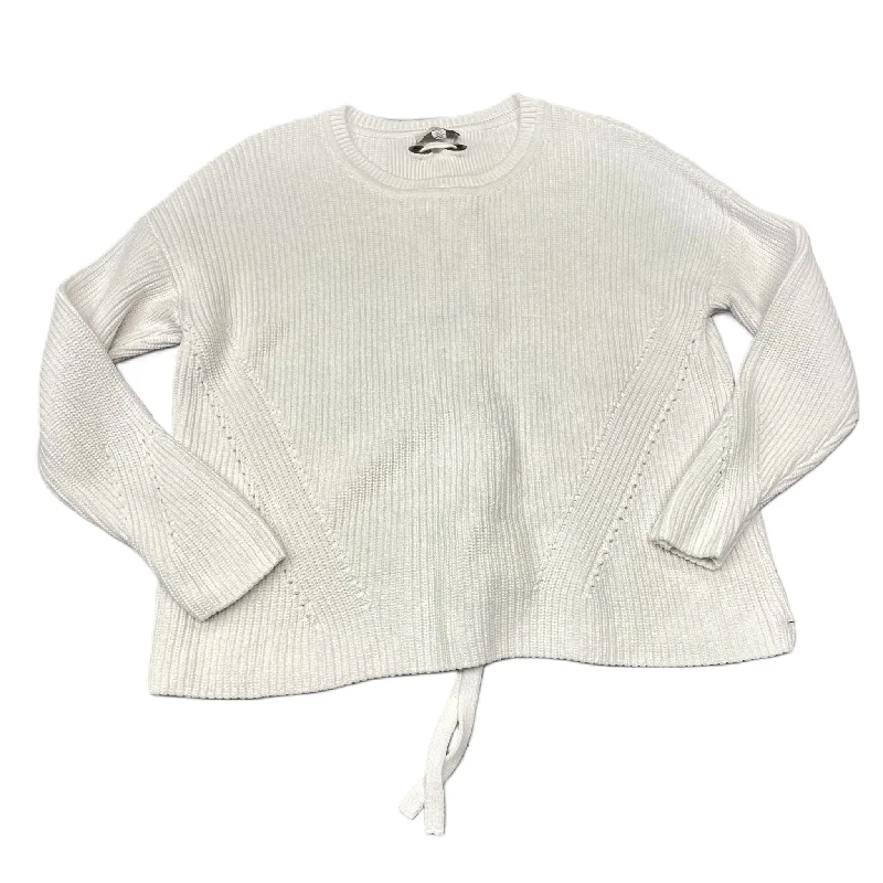 Sweater By Lucky Brand In White, Size: L