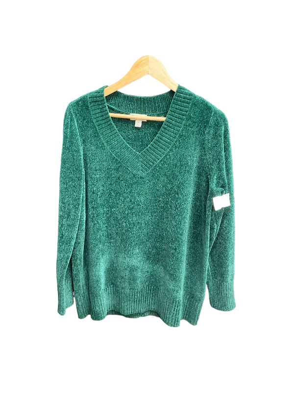 Sweater By Style And Company In Green, Size: M