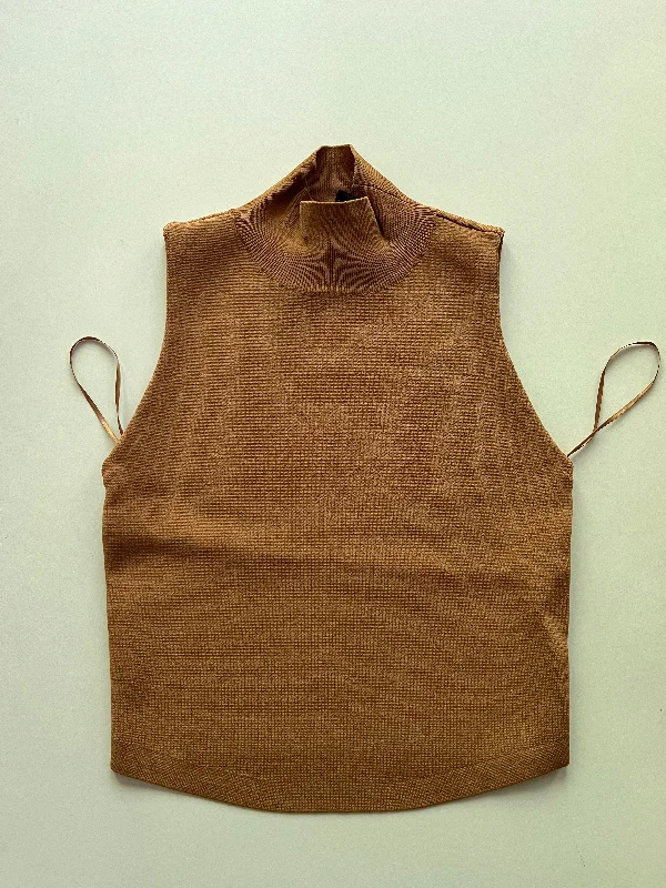 Sweater Short Sleeve By House Of Harlow In Brown, Size: Xs