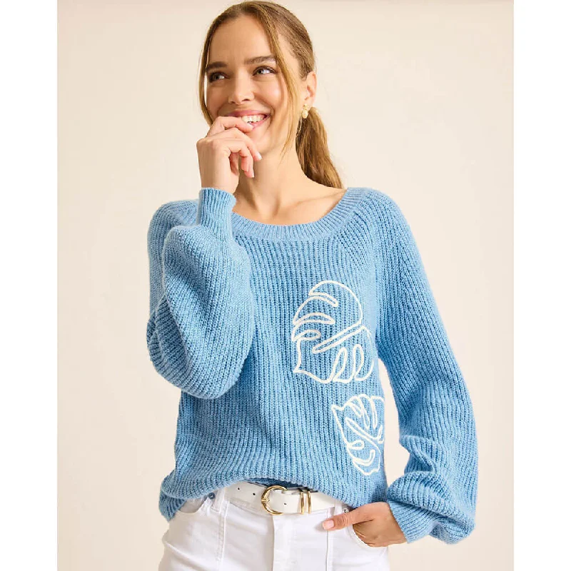 Tommy Bahama Women's Breezy Beach Crew Pullover Sweater - Infinity Pool*