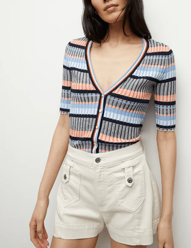 Veronica Beard Calliope Short Sleeved Cardigan