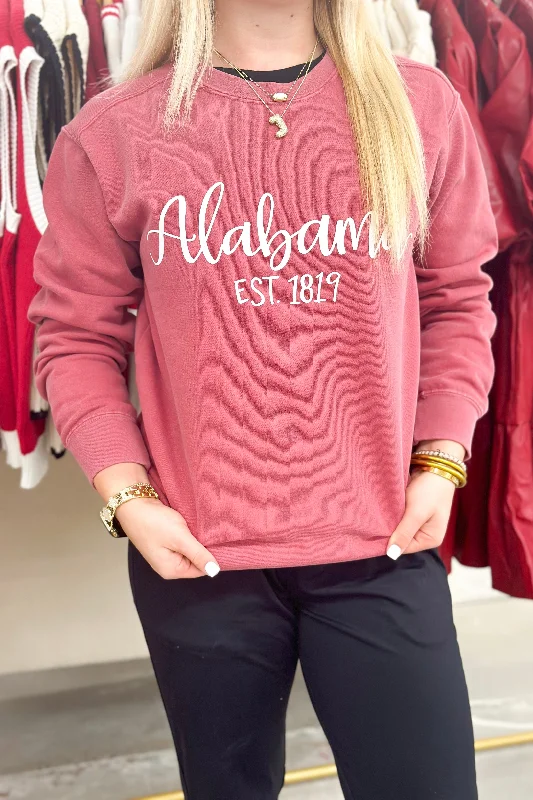 Crimson Washed Alabama Sweatshirt