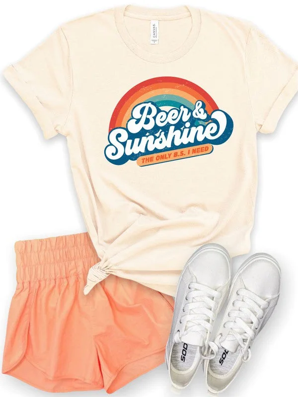 Beer and Sunshine Only BS I Need Softstyle Tee