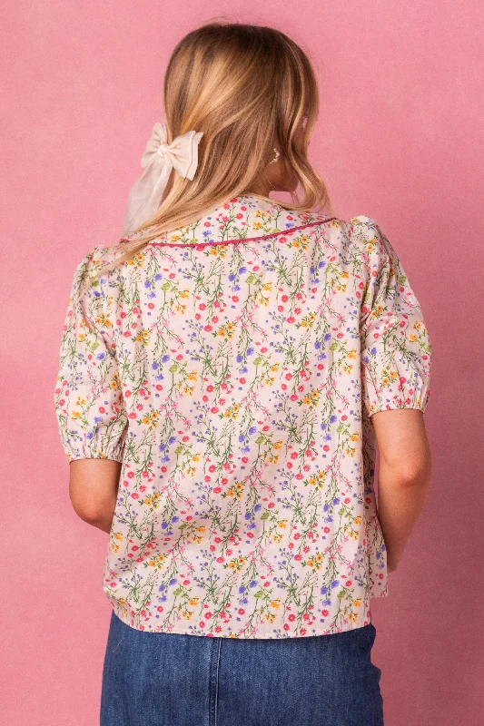 Betty Blouse in Floral - FINAL SALE