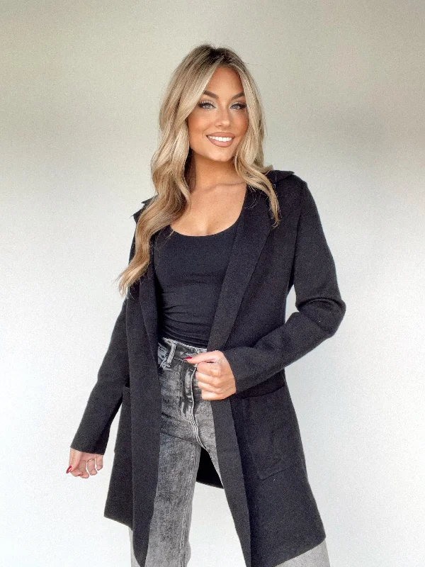 Black Sweater Cardigan