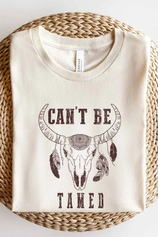 CANT BE TAMED CATTLE GRAPHIC TEE / T-SHIRT