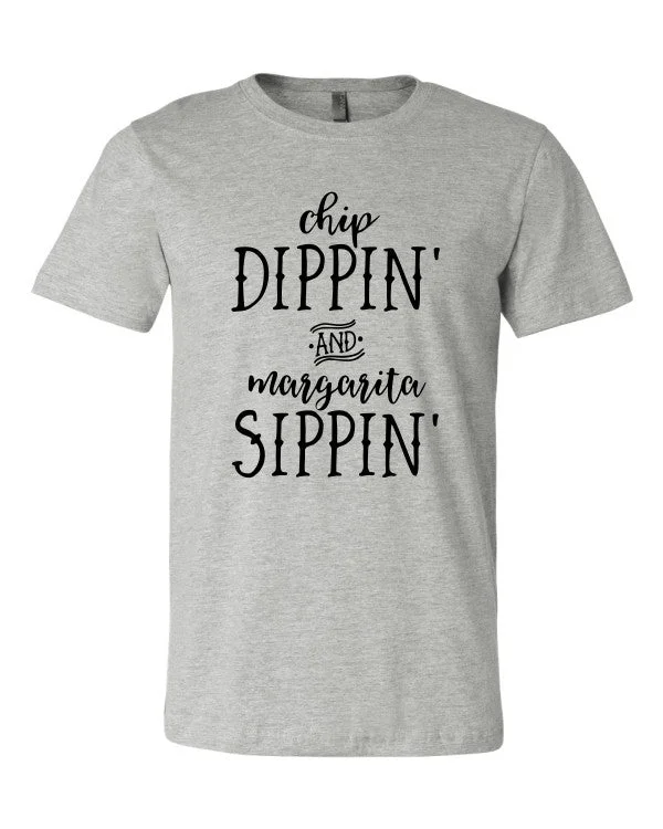 Chi Dippin and Margarita Sippin Crewneck Tee