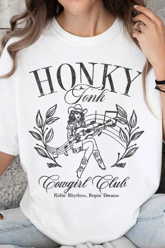 HONKY TONK COWGIRL CLUB OVERSIZED TEE