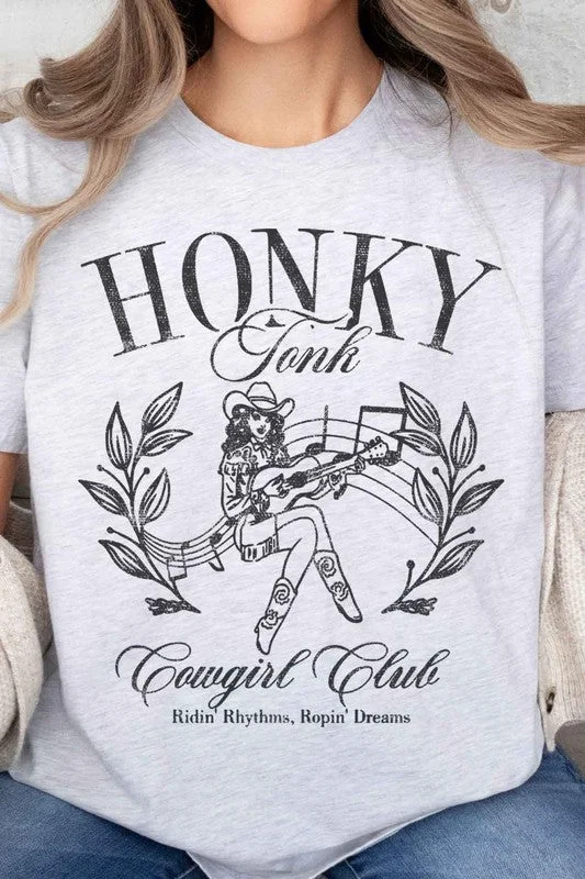 HONKY TONK COWGIRL CLUB OVERSIZED TEE