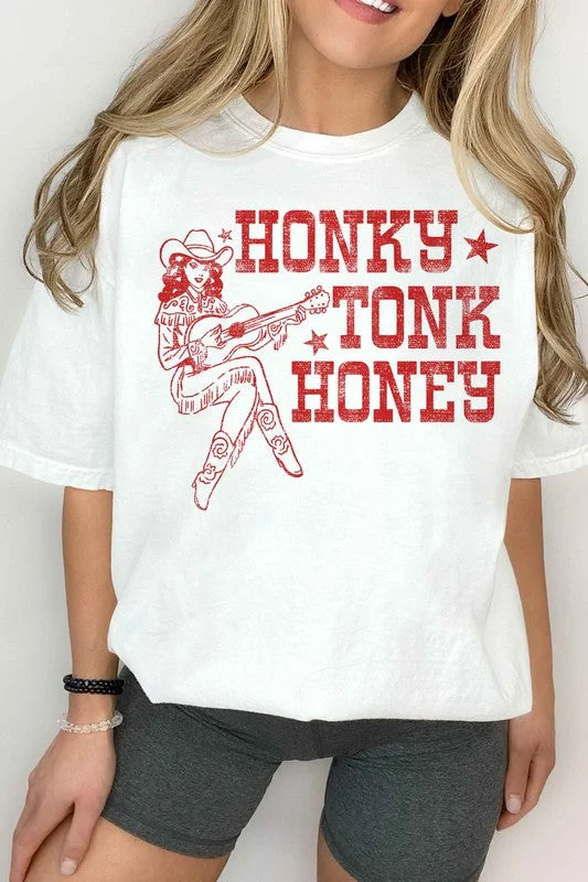 HONKY TONK HONEY WESTERN GRAPHIC TEE