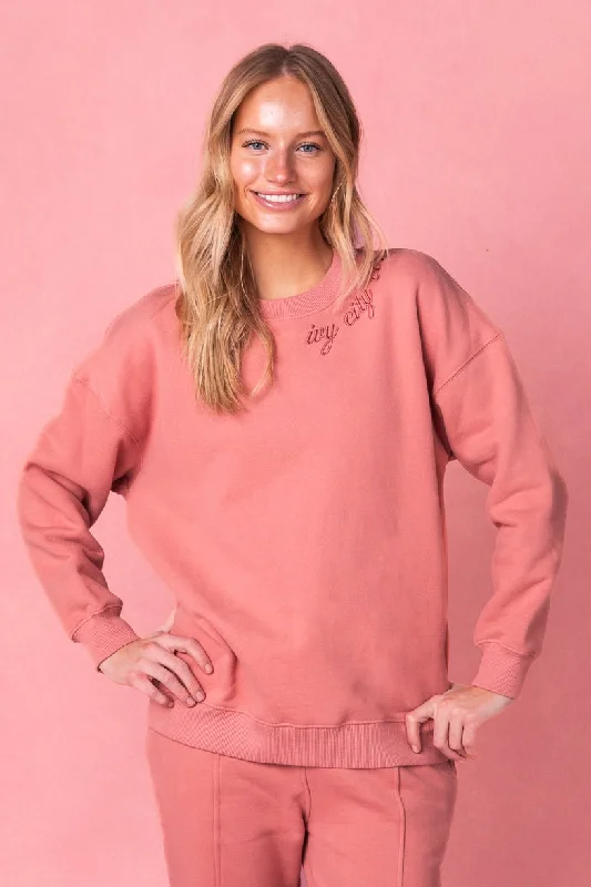 Ivy City Sweatshirt in Pink