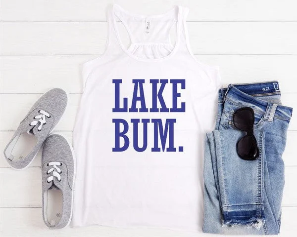 Lake Bum Bella Canvas Flowy tank